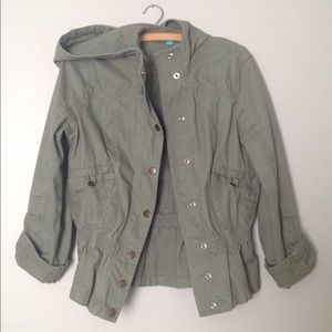 Button-up Hooded Army Jacket by Nanette Lepore